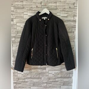 NY&C || Women’s XL Black Quilted Formal Outing Long Sleeve Padded Jacket